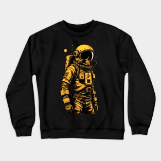 Yellow Suit Astronaut Ghost Crewneck Sweatshirt